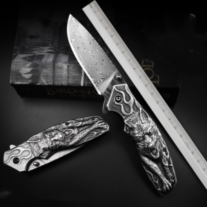 Damascus Folding Pocket Knife