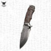 Viking Owl Damascus Steel Knife | Large, Sharp, and Durable for Hunting