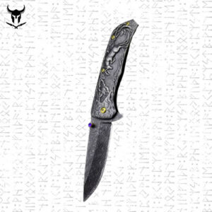 Skald Viking Folding Survival Knife in High-Hardness Steel