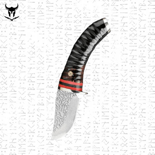 High-Quality VG10 Damascus Steel Lapland Hunting Knife for Outdoor Adventures