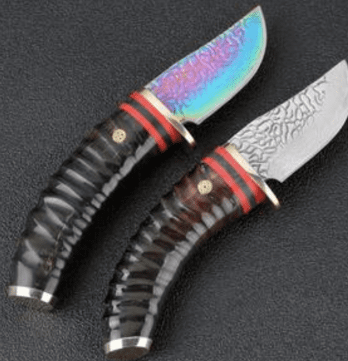 High-Quality VG10 Damascus Steel Lapland Hunting Knife for Outdoor Adventures