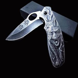 Viking Folding Knife Wolf Geri – Your Adventure Companion